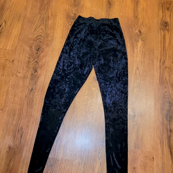 Sws Black Velvet Pants, Size s - Picture 2 of 3